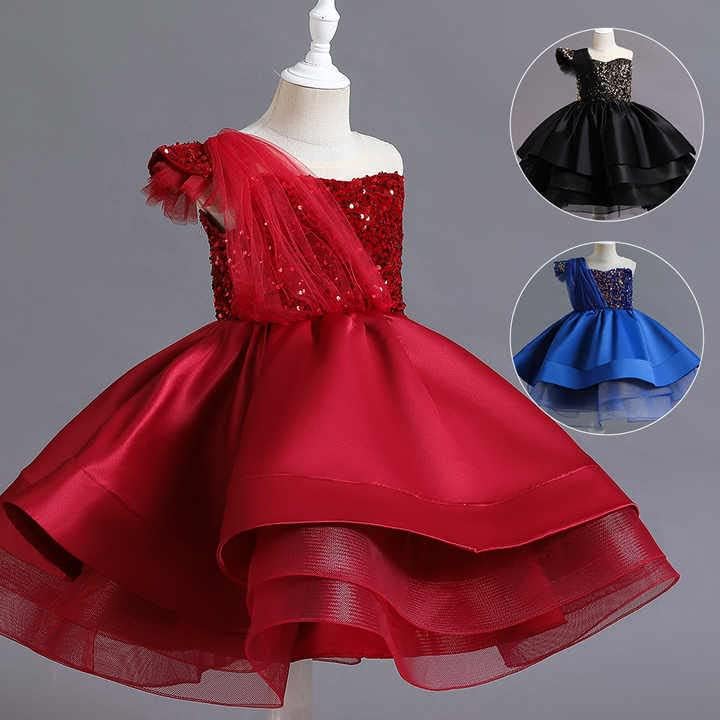 שמלות מסיבות בנות פרימיום | שמלות ללא שרוולים של טוטו | שמלות יום הולדת של בנות פעוטות בהתאמה אישית באלגנטיות